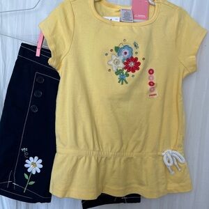 Gymboree Vintage Spring 3 piece Outfit Girls Size 5 NWT wish you were here navy